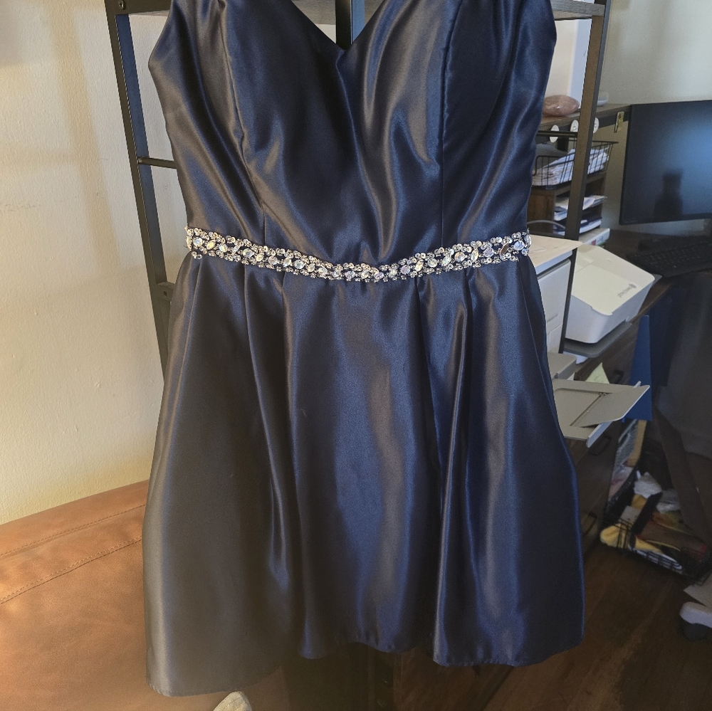 BLUE DRESS PROM - Picture 3 of 5